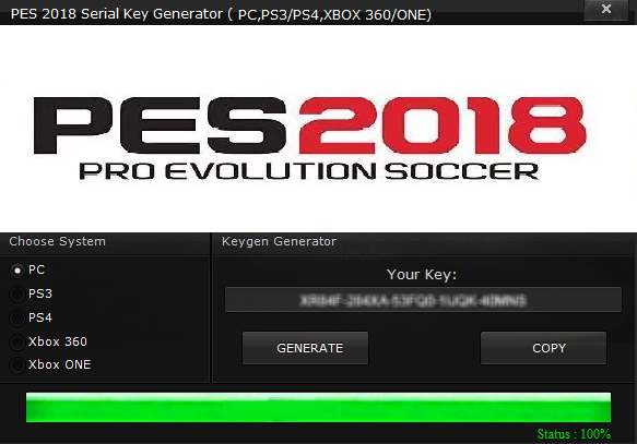 Key Generator For Pess 2018